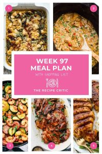 Weekly Meal Plan #97