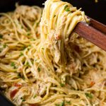 Crockpot Chicken Spaghetti