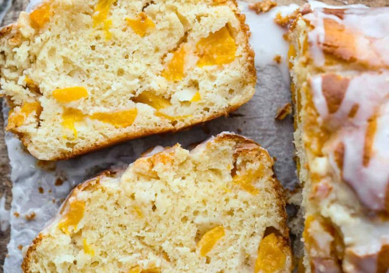 Glazed Peach Bread