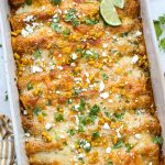 Street Corn Chicken Enchiladas