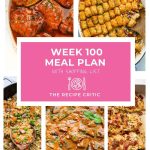 Weekly Meal Plan #100