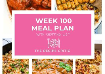 Weekly Meal Plan #100