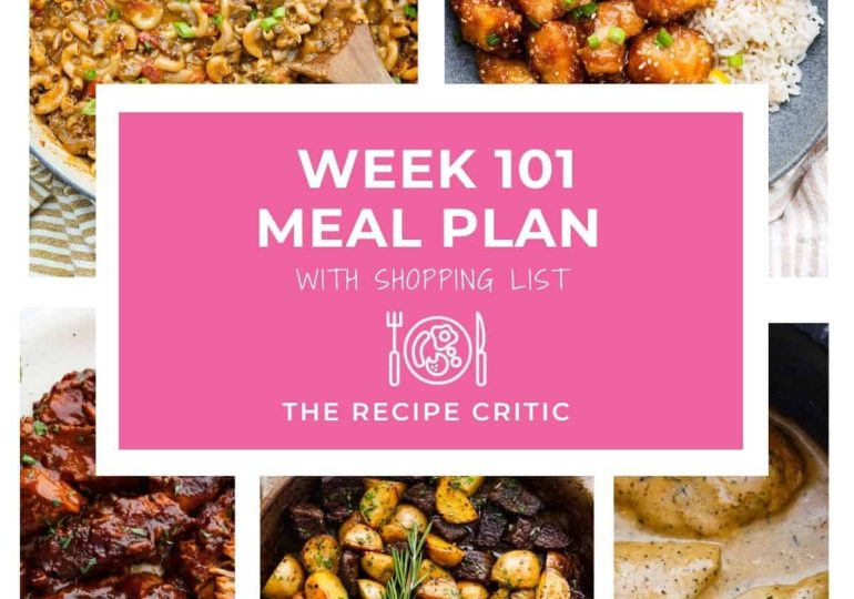 Weekly Meal Plan #101