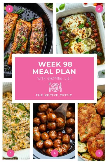 Weekly Meal Plan #98