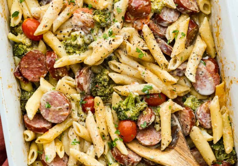 Creamy Sausage Pasta Bake