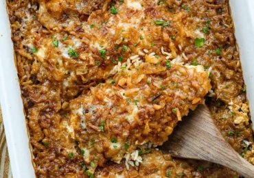 French Onion Chicken and Rice Casserole
