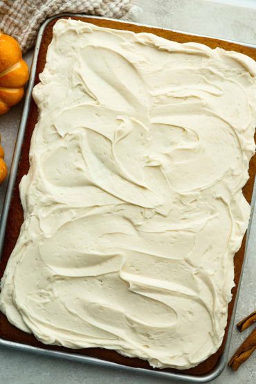 Pumpkin Sheet Cake Bars