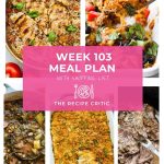Weekly Meal Plan #103