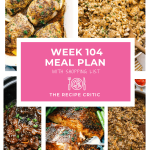 Weekly Meal Plan #104