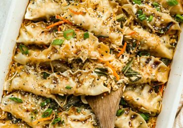Potsticker and Rice Bake