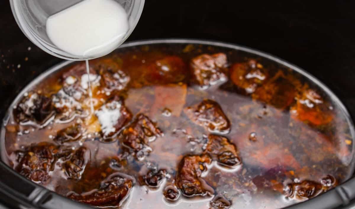 I love a good takeout-inspired dinner, especially when my slow cooker does most of the work! My slow cooker sesame ginger beef is packed with sweet and savory flavor, and the chuck roast cooks until it's perfectly tender. Cornstarch slurry added to the slow cooker to thicken the sauce.