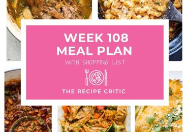 Weekly Meal Plan #108