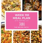 Weekly Meal Plan #110