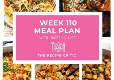 Weekly Meal Plan #110